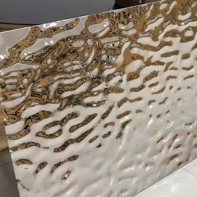 ζαρωμένο πιάτο 430 ανοξείδωτου 0.55mm νερό φύλλο κραμάτων 309S για διακοσμητικό