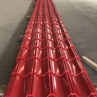 Galvalume 800mm χρωματισμένη ντυμένων φύλλων CGCC χρώματος προ αλουμίνιο